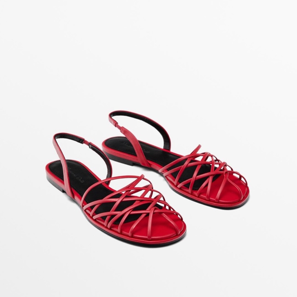 Massimo Dutti sling back sandals